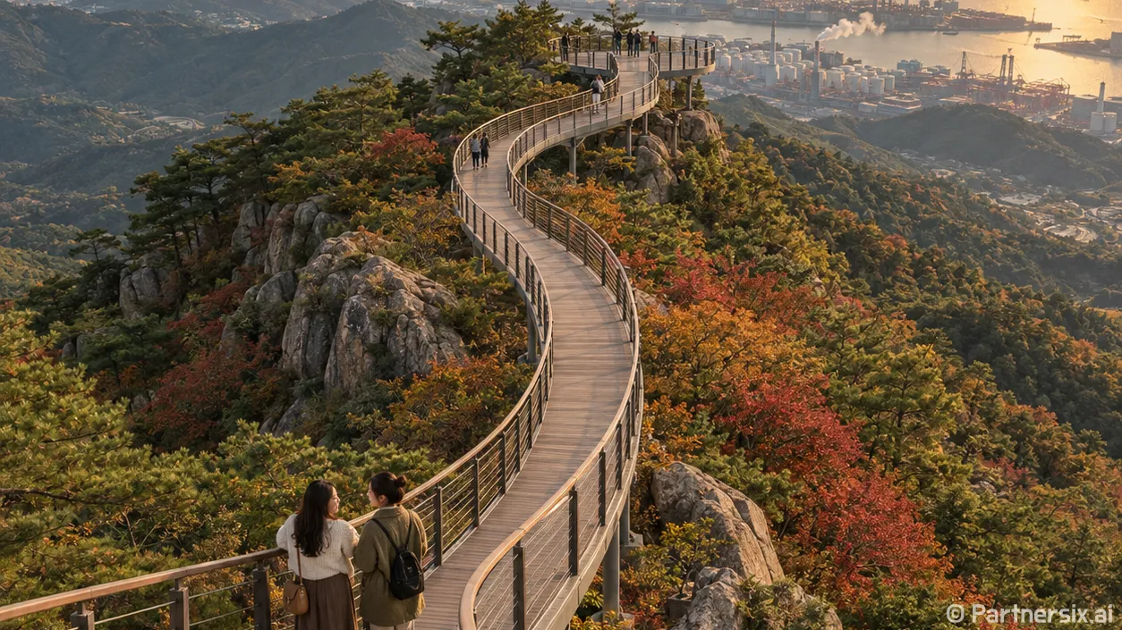 구봉산에 피어난 빛의 길