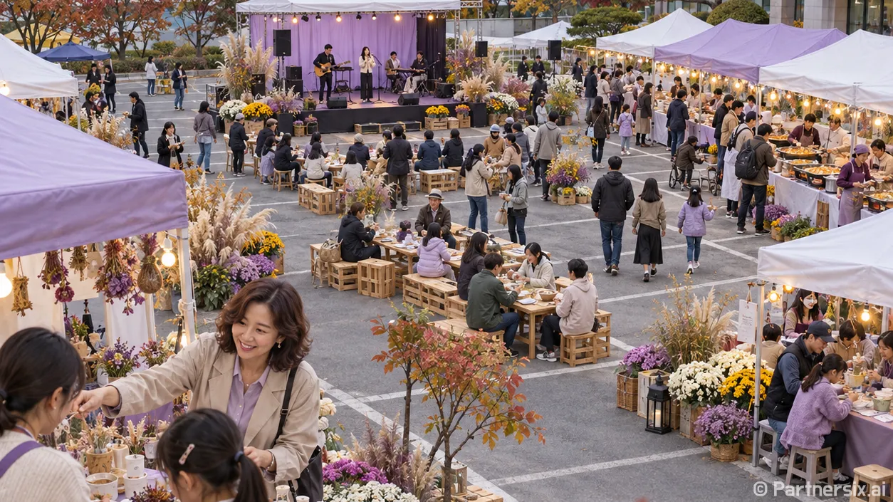 중앙동 가을밤 흥으로 물든다