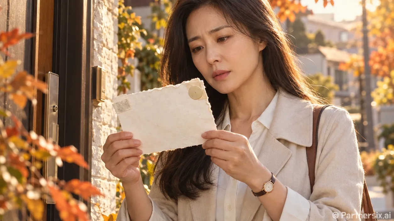 문 앞 안내서 먼저 의심