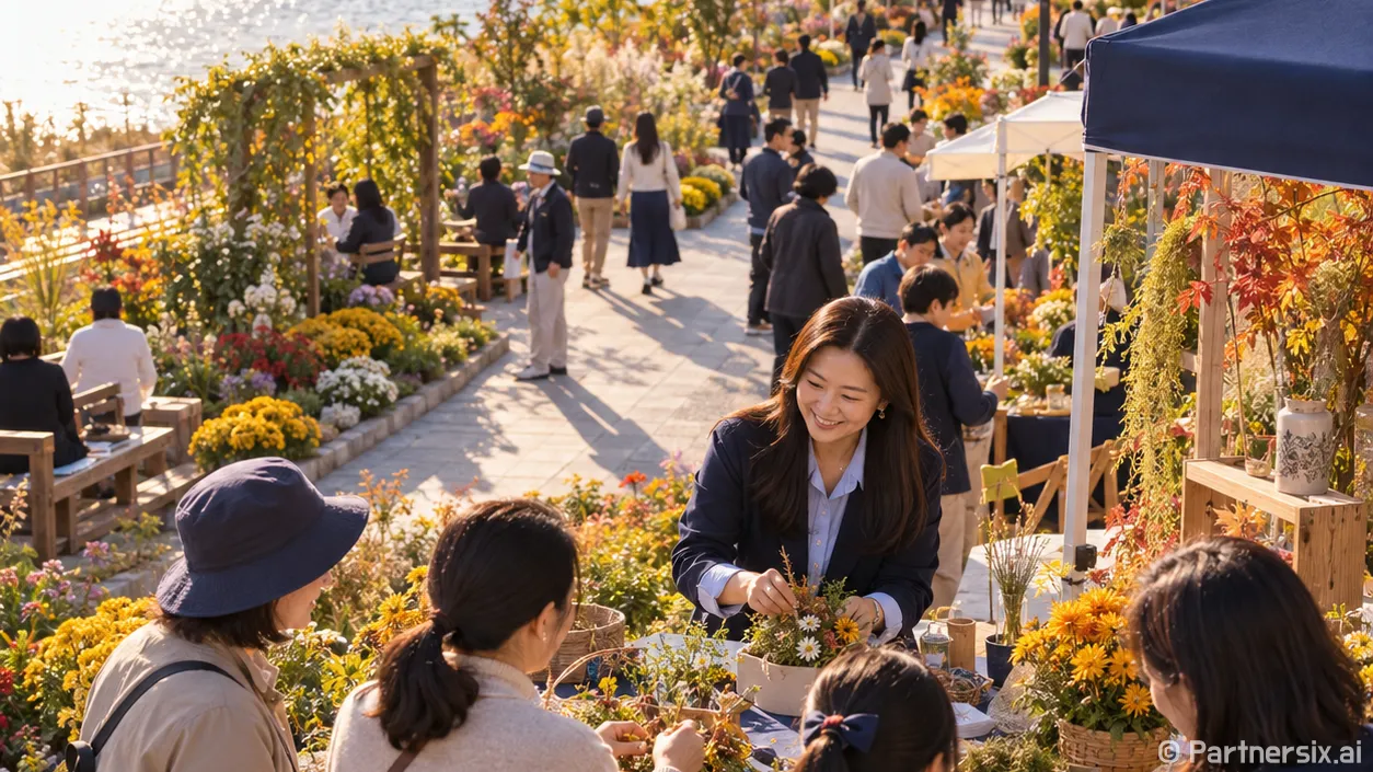 옥천변 물든 정원마을