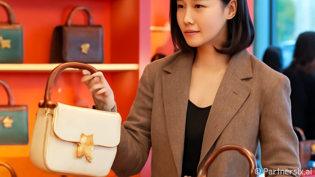 셀린느 가방을 선택…