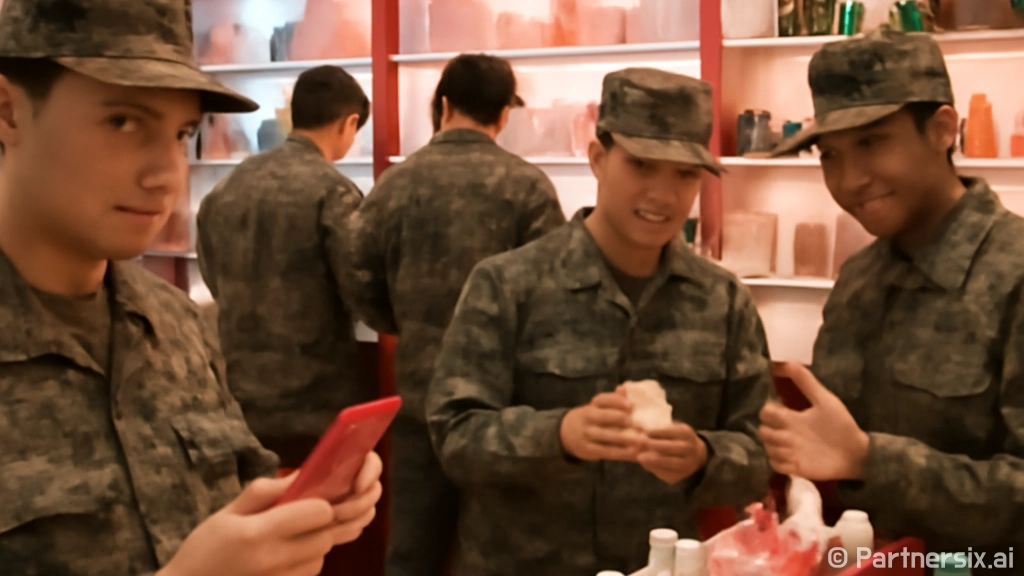 군마트에서 화장품을…