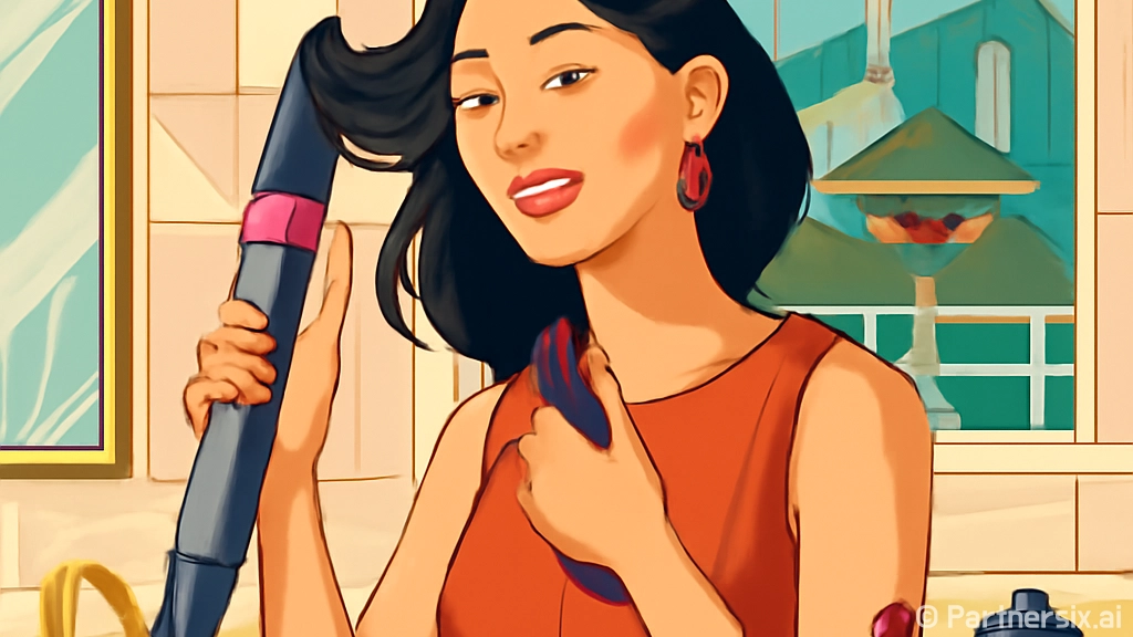 다이슨 에어랩으로 …