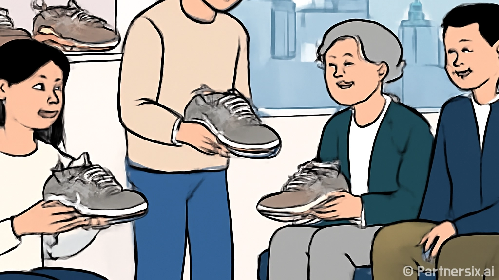 뉴발란스 운동화를 …