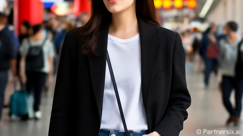 이성경 공항패션 따…