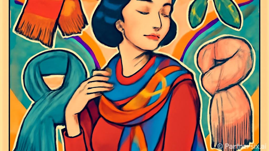 멋지게 스카프 매는…