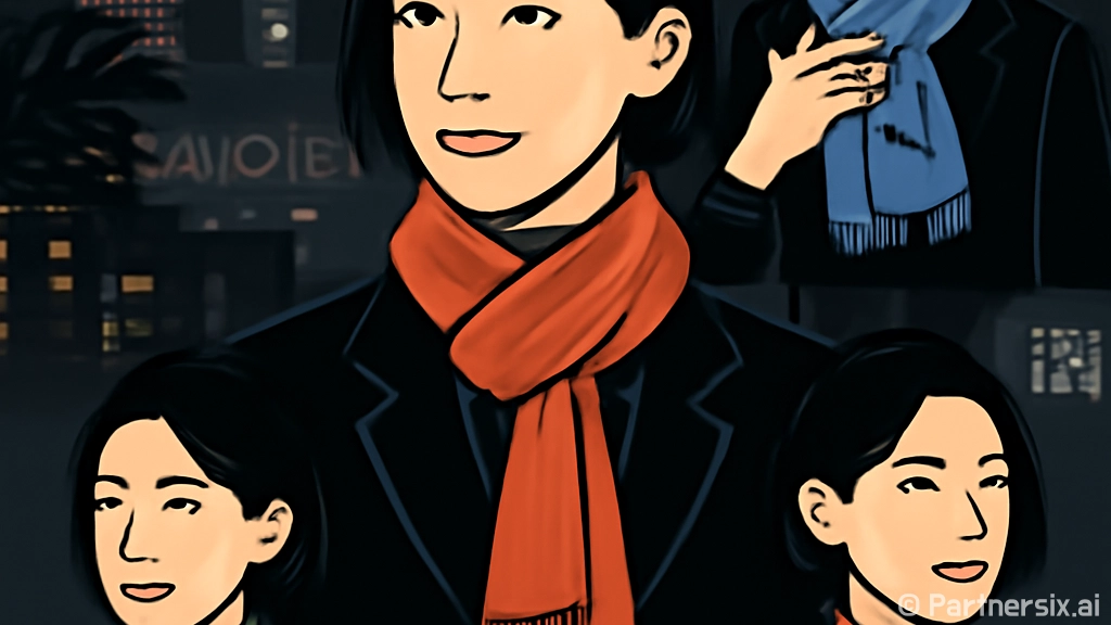 스타일리시한 스카프…