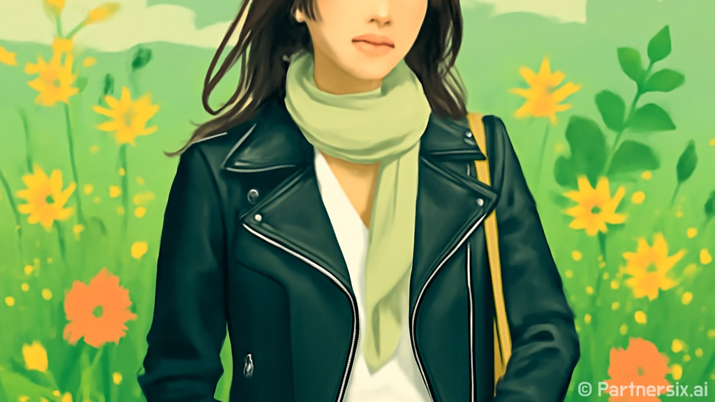 한지민처럼 레더 바…