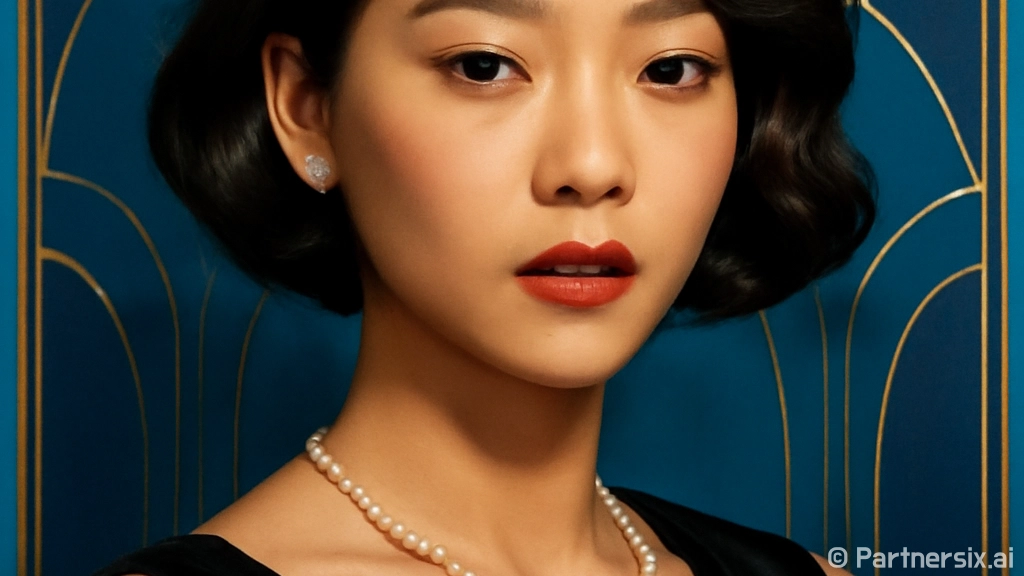 스타일리시한 단발 …