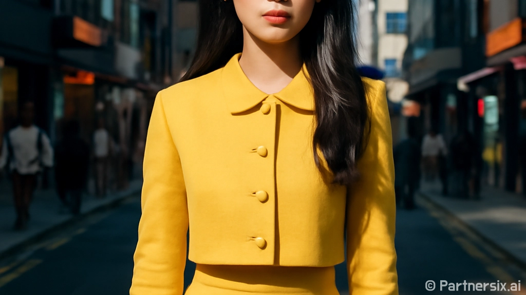 아이유 노란 투피스…