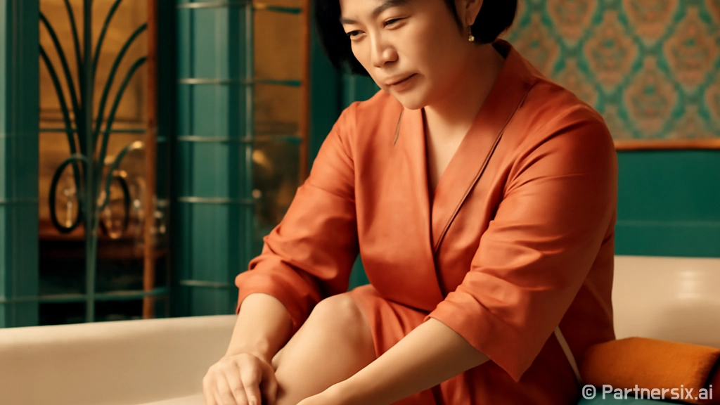 김신영 발을 관리하…