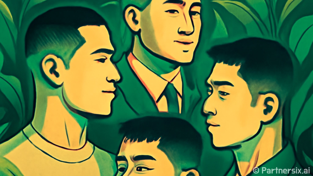 남자 짧은 헤어스타…