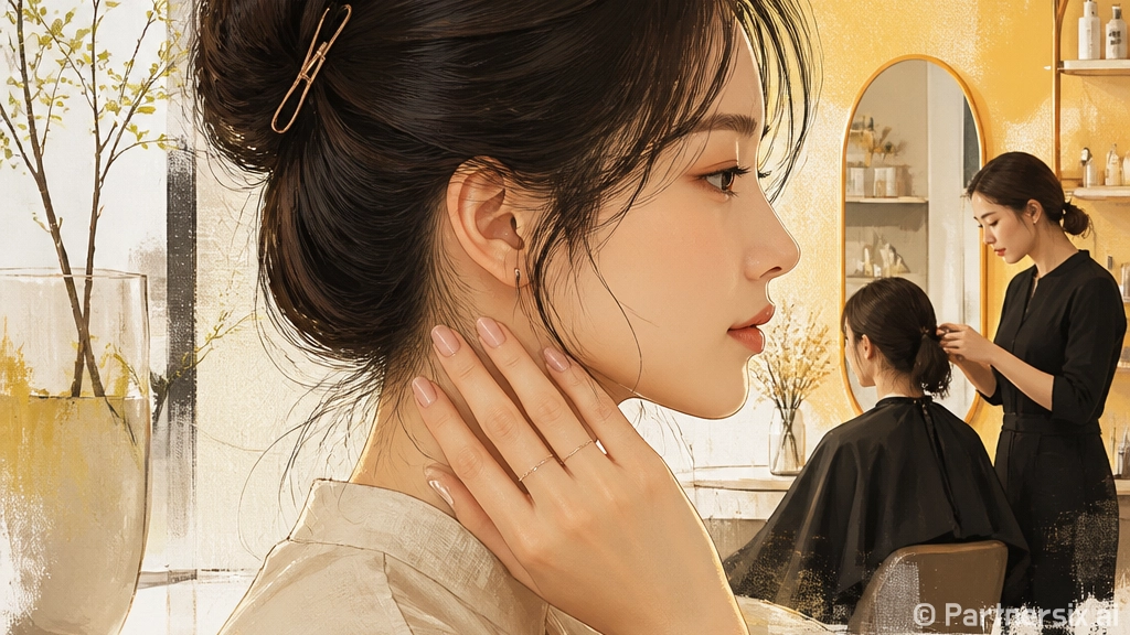 제니 묶음머리 따라…