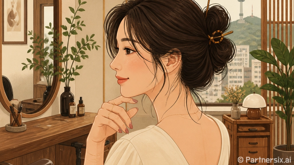 제니 묶음머리 따라…