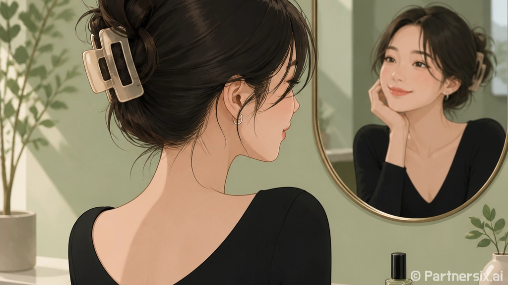 제니 묶음머리 따라…