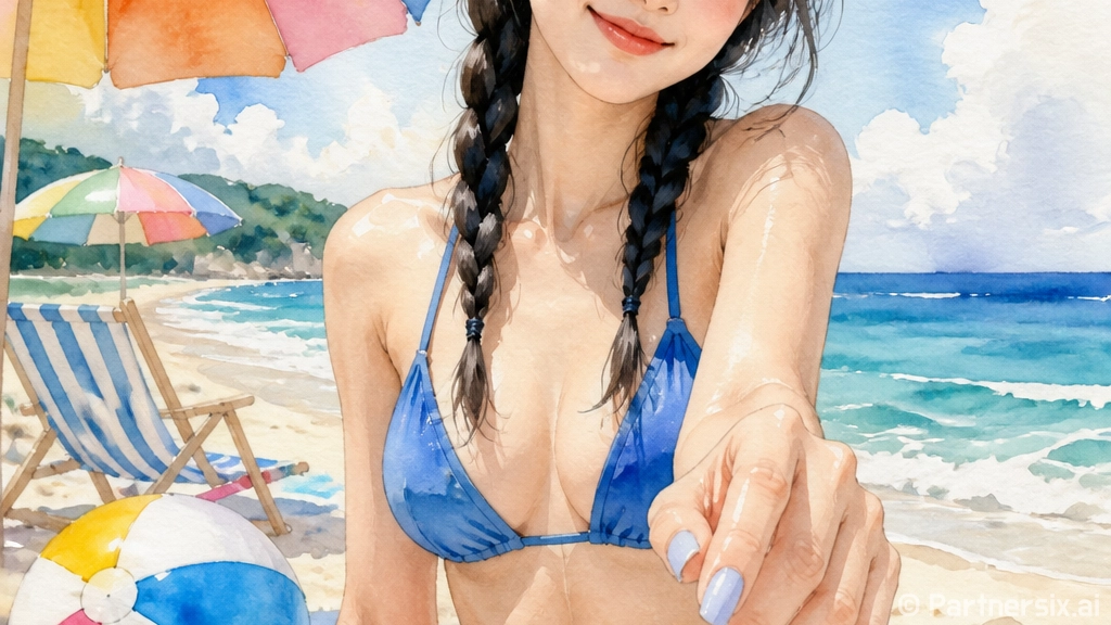 전소미 블루 비키니…