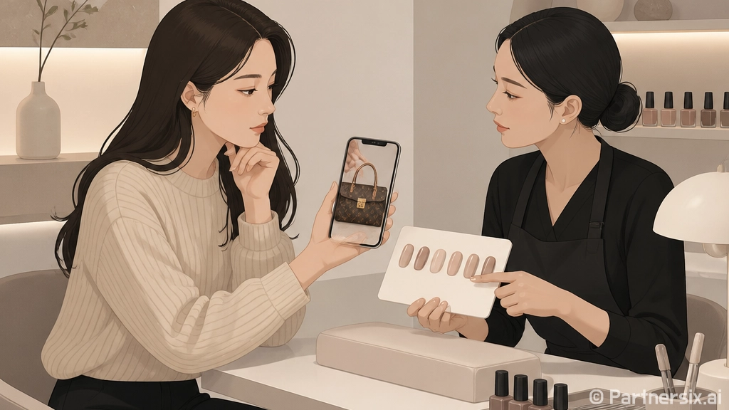 손님이 들고 온 루이비통 신상 가방 사진, 네일 컬러까지 바뀐 진짜 이야기