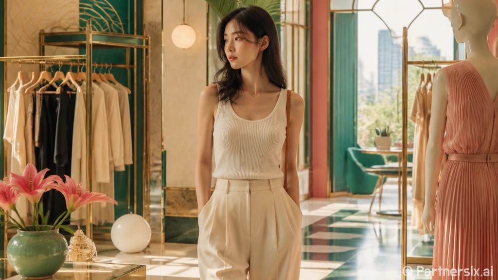 송혜교처럼 여름 나시와 바지를 맞춰봤더니 손끝까지 차분해 보였던 이야기