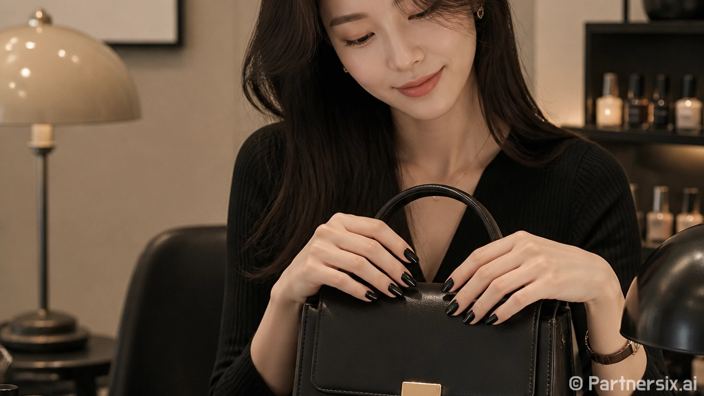 네일 색 고르다 임지연 20만원대 국내 브랜드 가방 룩까지 맞춰본 이야기