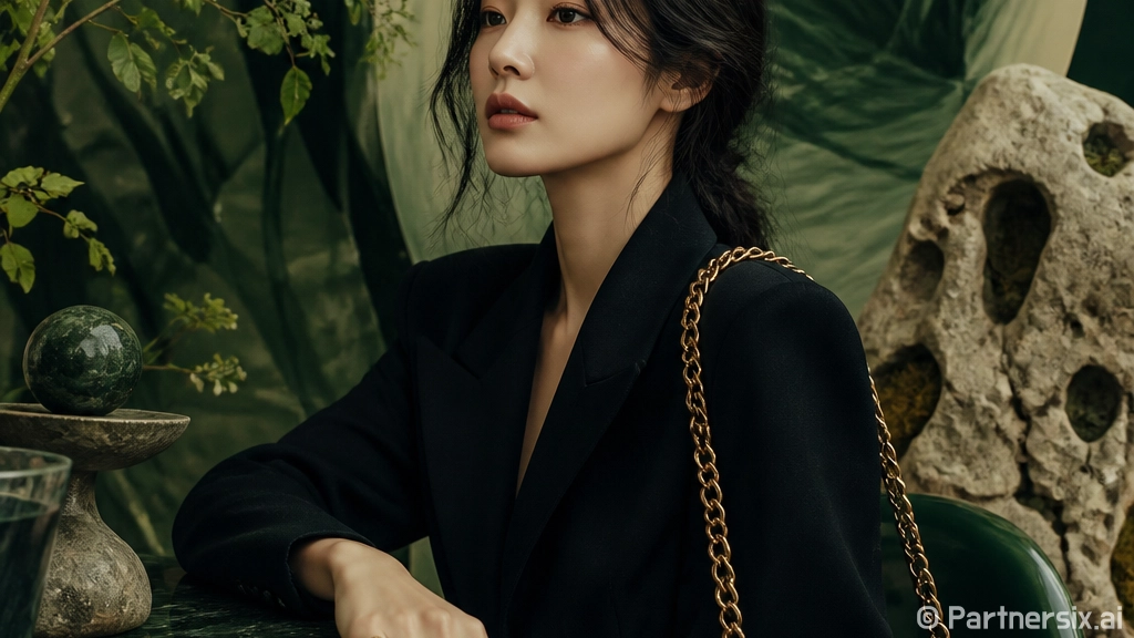 송혜교 보테가베네타 가방 스타일에 맞춰 손끝을 잡아봤더니