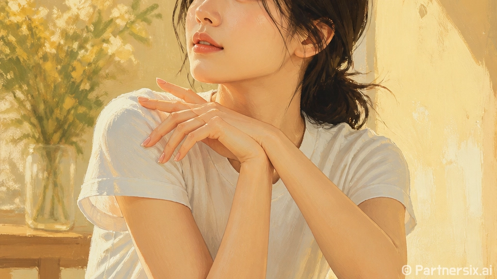 송혜교 흰티 청바지 일상 사진을 보고 네일 톤까지 바꿔봤더니