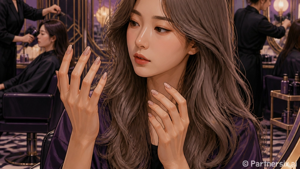 네일리스트가 헤어살…