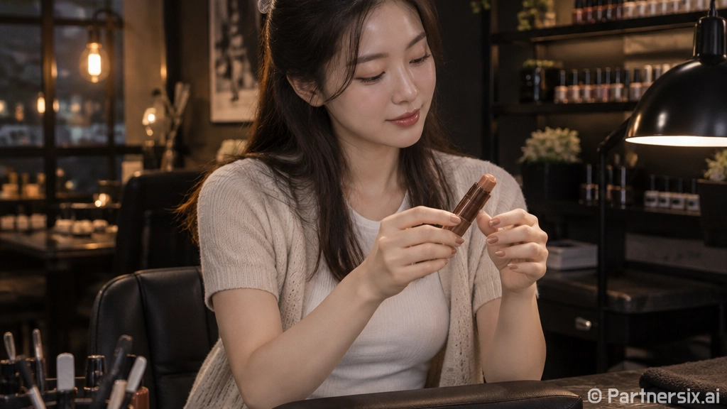 프라다 글로우밤 브라운 바른 손님 손끝까지 봐준 날
