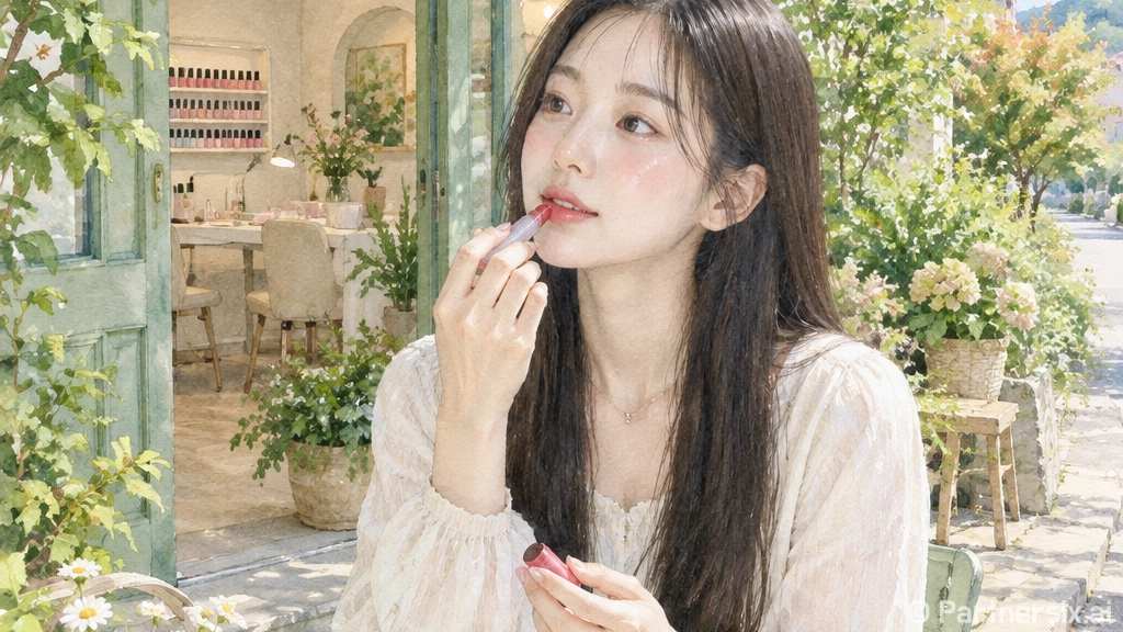 프라다 글로우밤 체리, 샵에서 하루 발라봤더니 손님들이 먼저 물어본 색