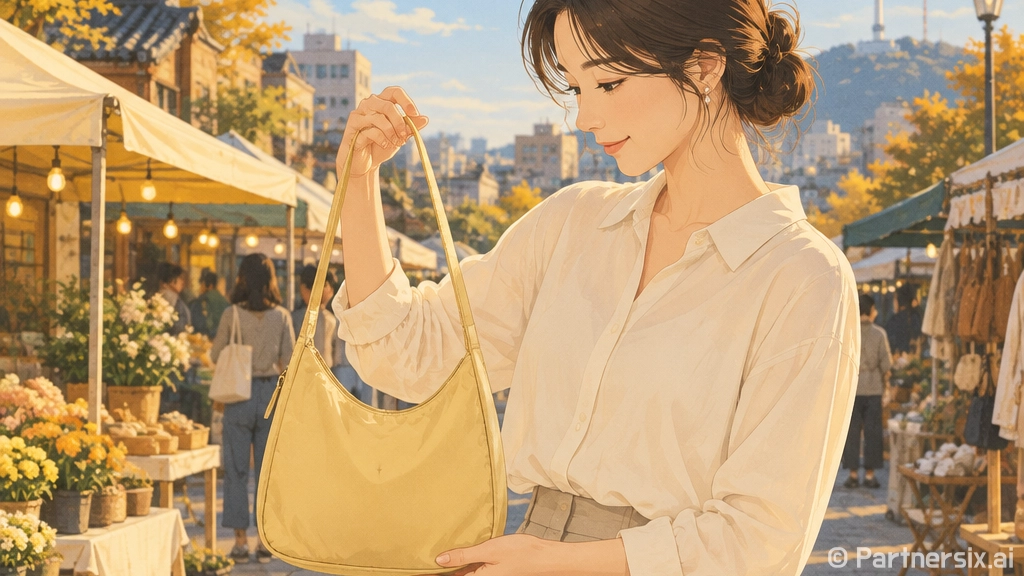 연예인은 비싼 것만 들 줄 알았는데, 저렴이 가방이 손끝을 더 살리더라