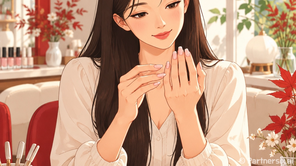 카즈하 네일 무드로 바꿔봤더니 손끝이 훨씬 차분해졌다