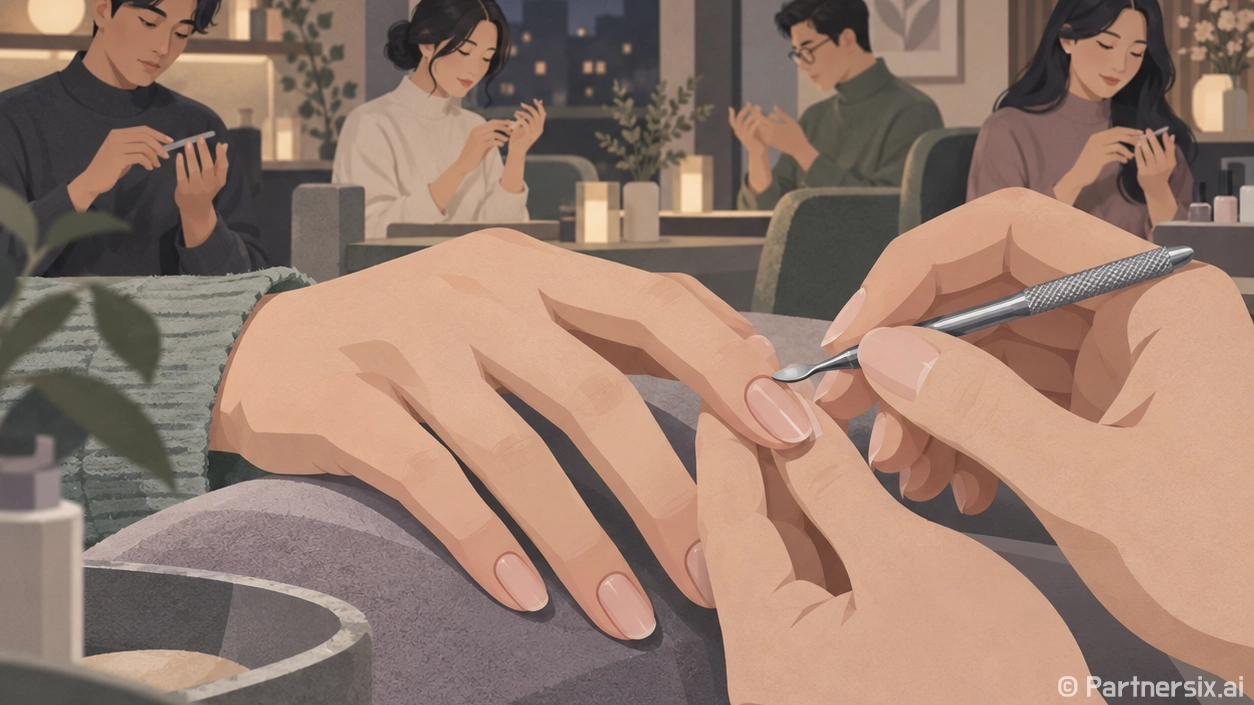 각질제거를 세게 했던 손님 손톱, 3주 뒤 유지력이 달라졌던 이야기