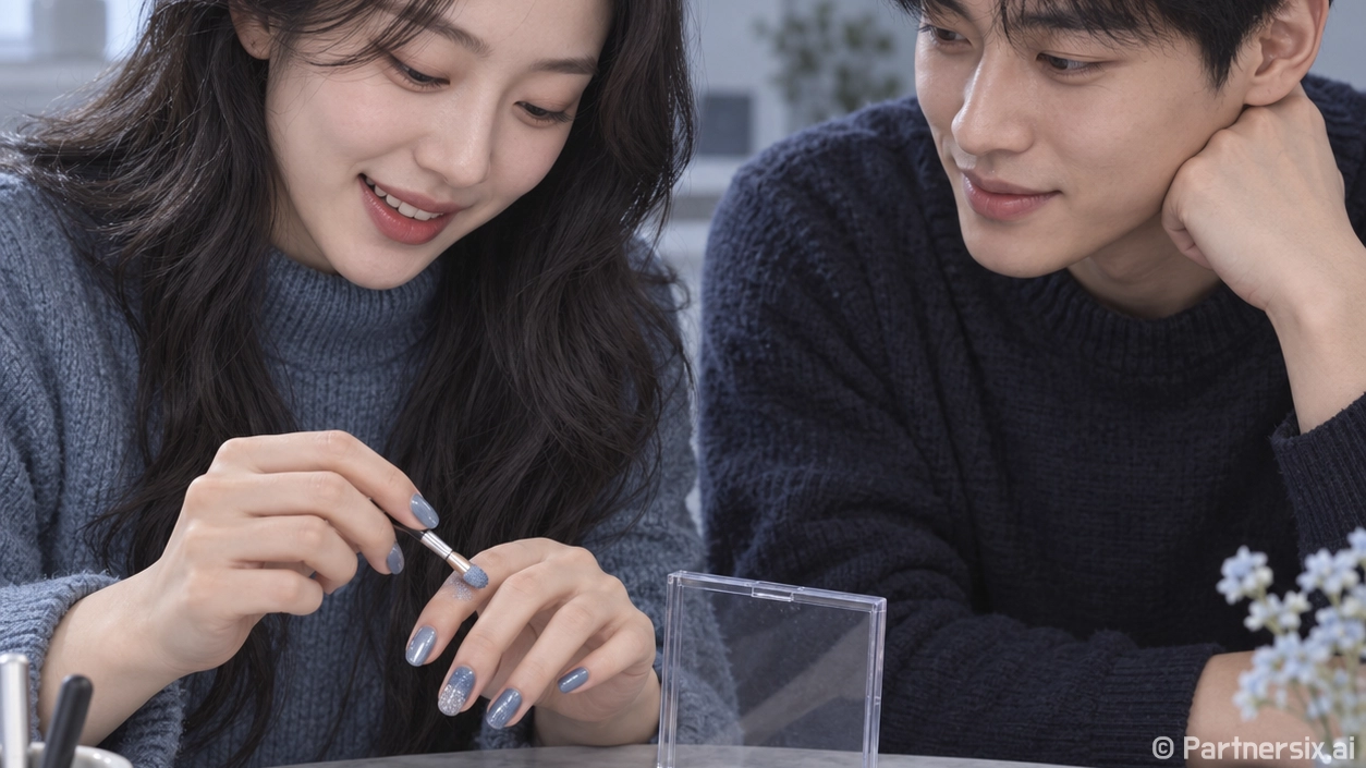다이소 아이섀도우로 네일 파우더처럼 써봤더니, 예쁜데 오래 가게 하려면 손이 조금 더 필요했어요
