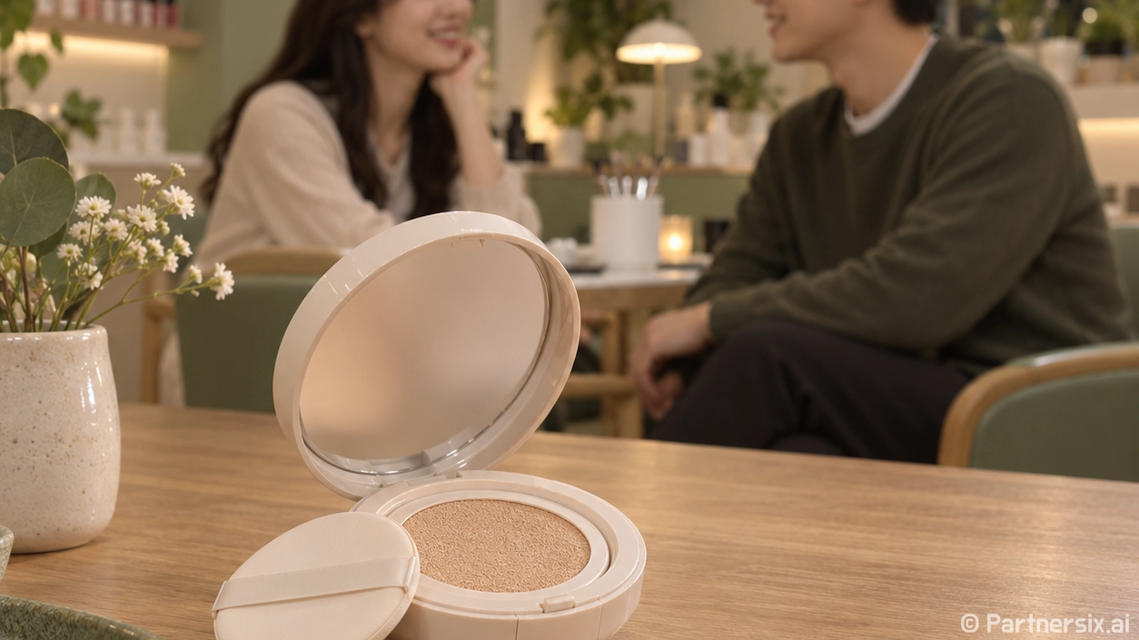 샵 앞 다이소에서 쿠션팩트 사서 발라봤더니, 의외로 손님들이 더 물어본 베이스