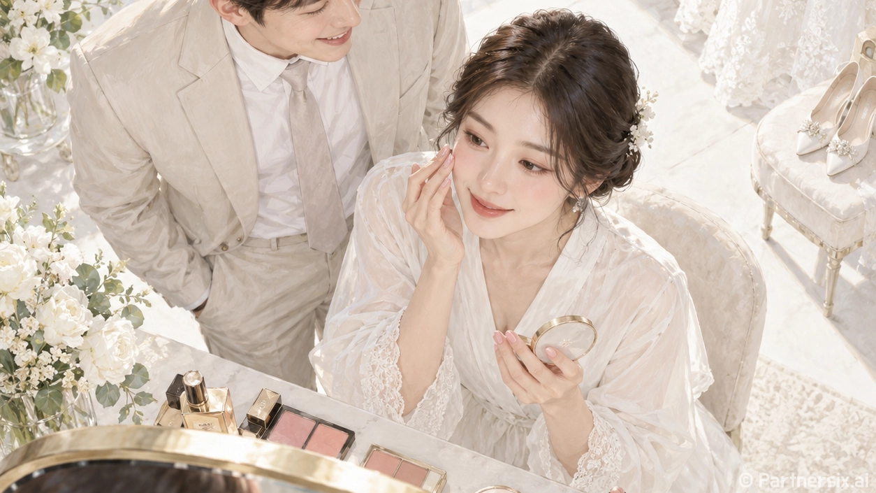 신부 손끝 보러 갔다가 웨딩 메이크업까지 다시 보게 된 이야기