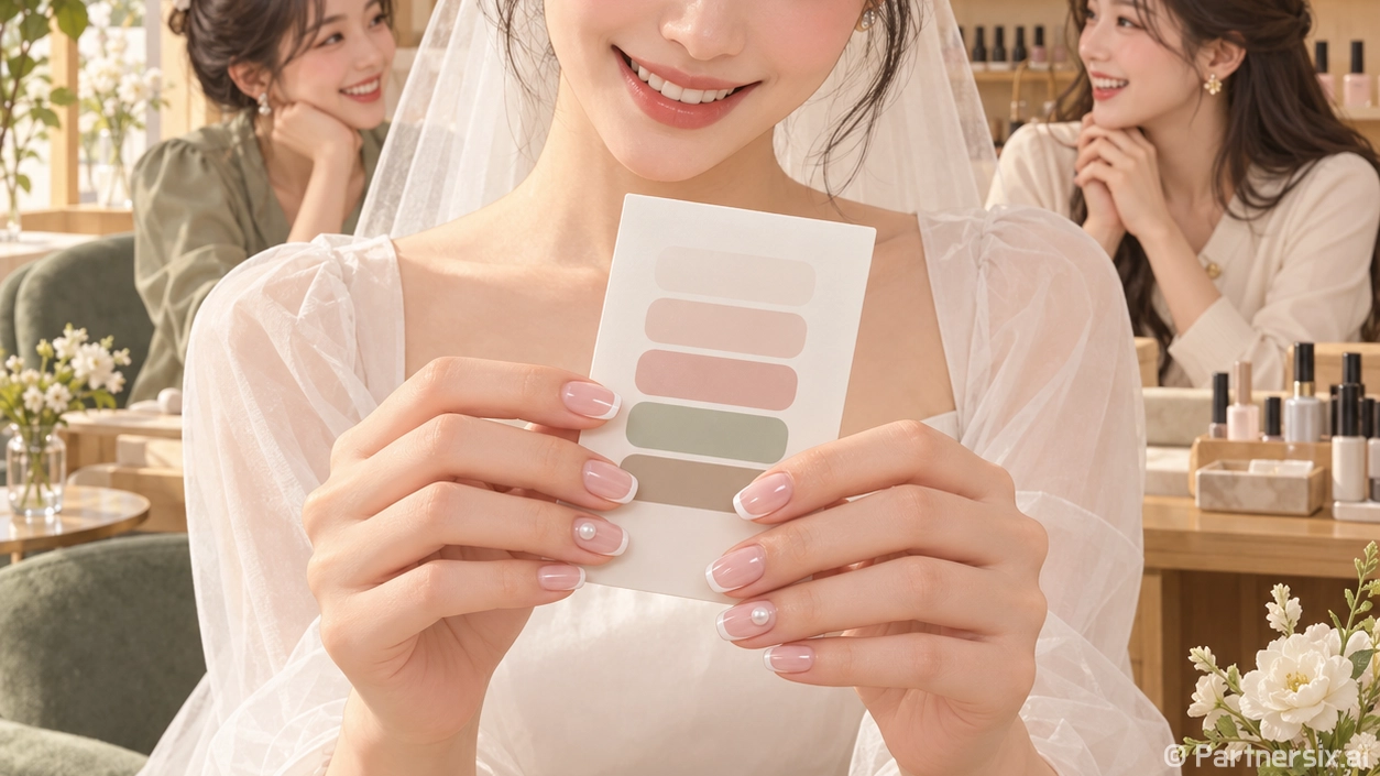 신부님 손에 웨딩네일 디자인을 올려봤더니 가장 오래 예뻤던 조합