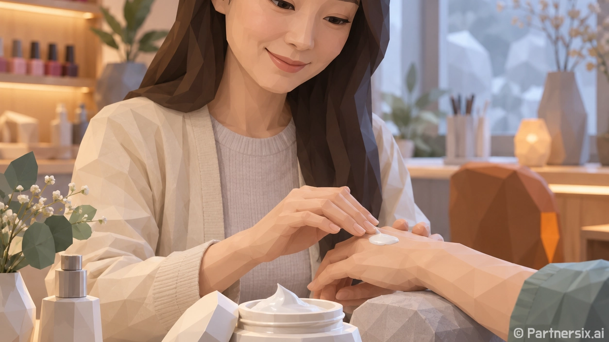 피부과화장품을 손님…