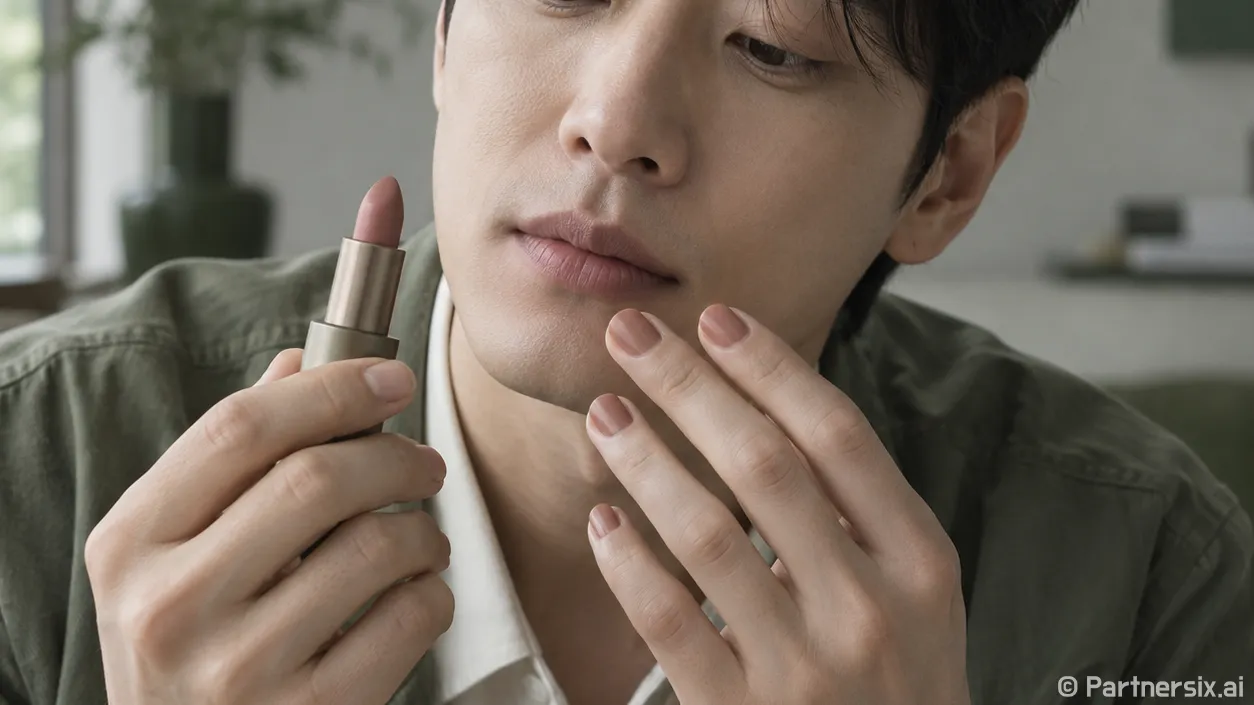 다이소 립스틱을 바르고 손끝을 다시 봤더니