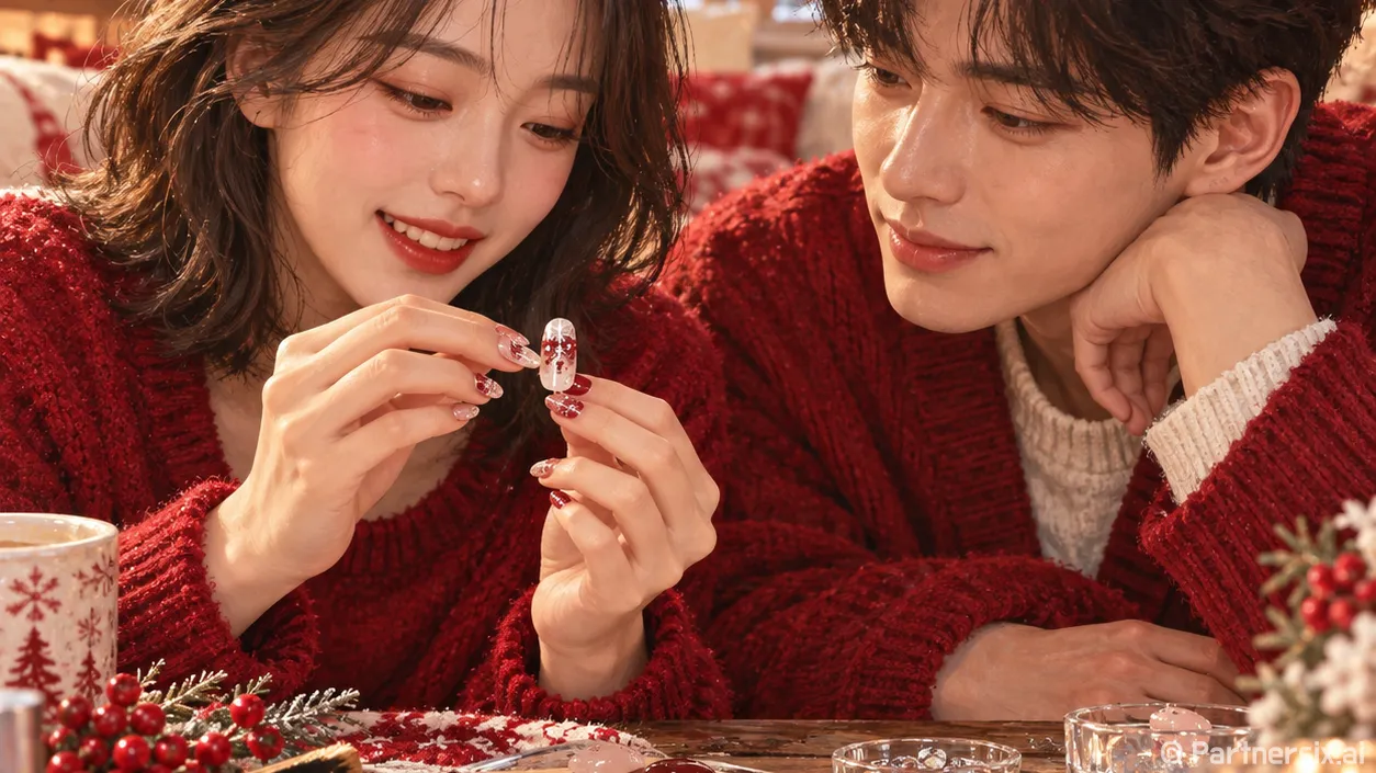 겨울 네일팁 붙여보니 오래가는 차이는 손끝에 있었다