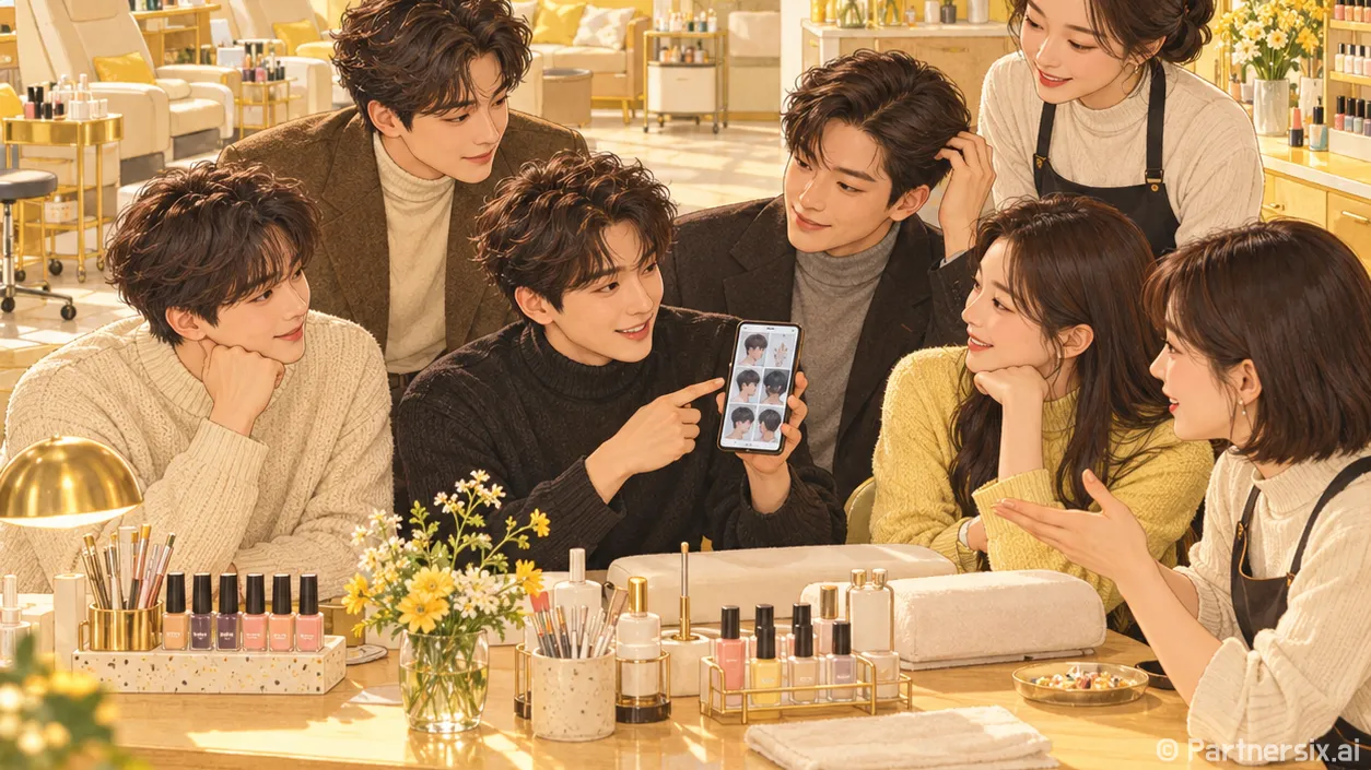 남자 펌 종류 묻던 손님이 결국 고른 머리