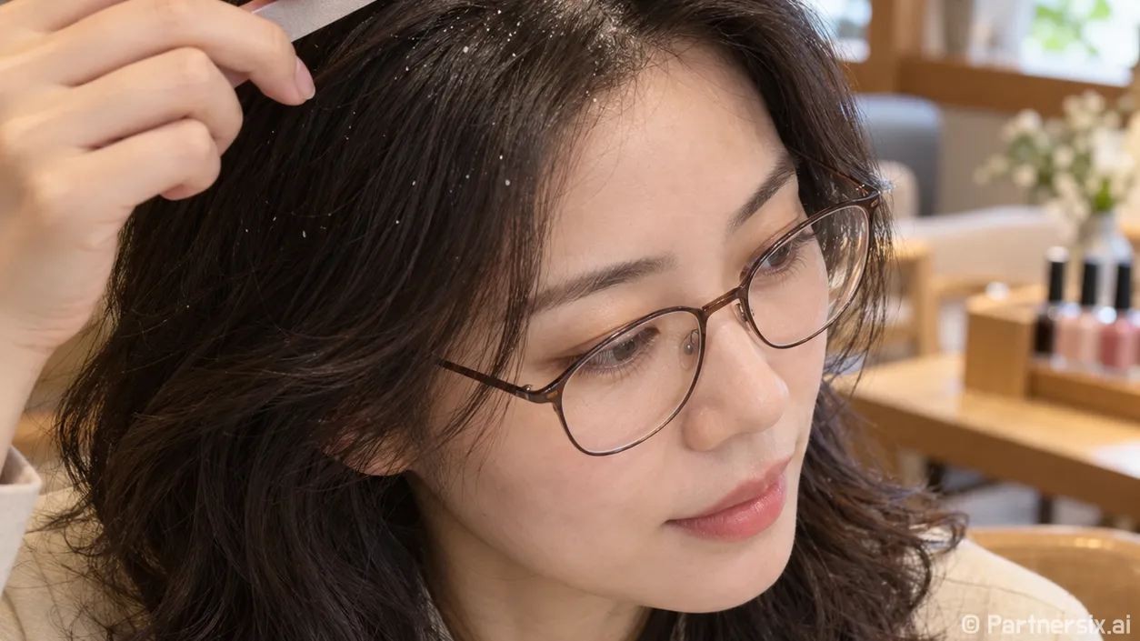 두피 각질을 손톱으로 떼던 손님이 바꾼 습관