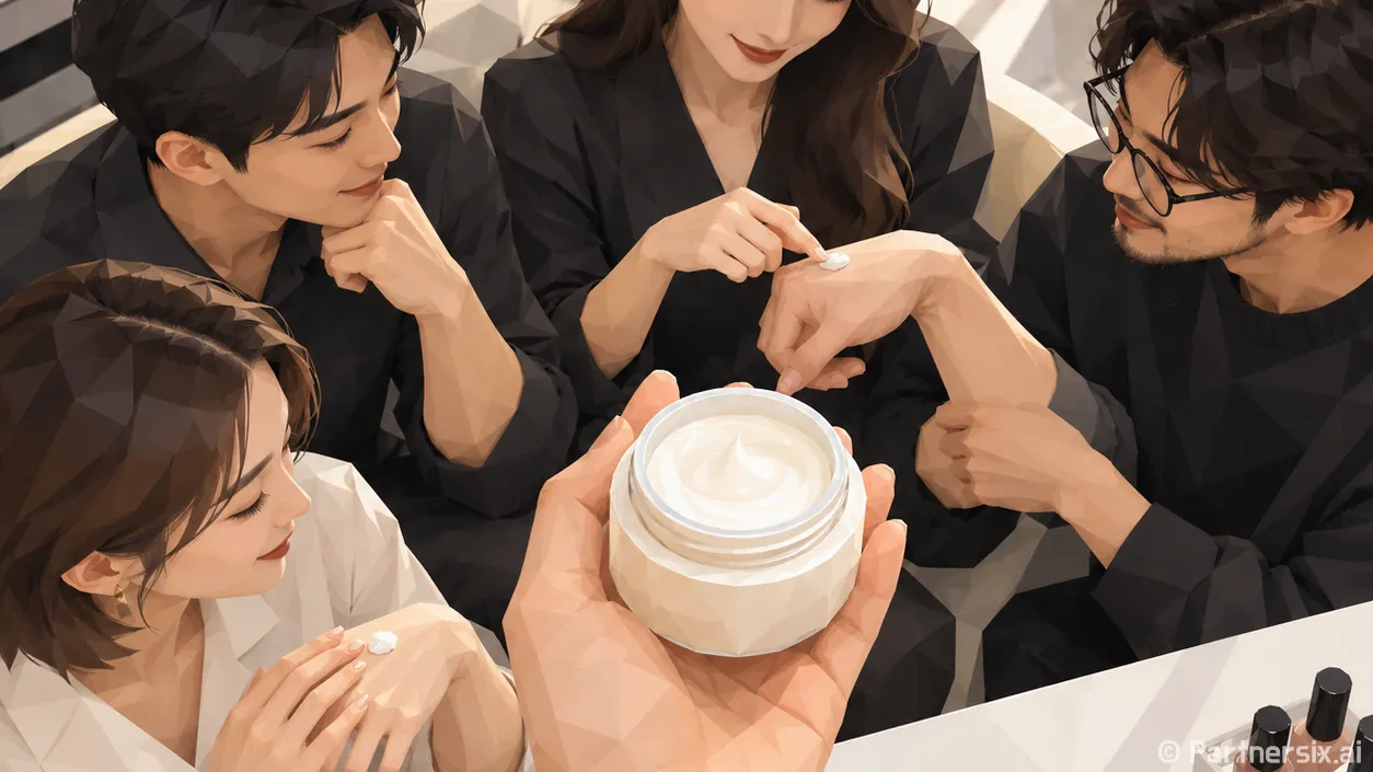듀이셀 톤업크림 찾던 손님과 손등을 보니