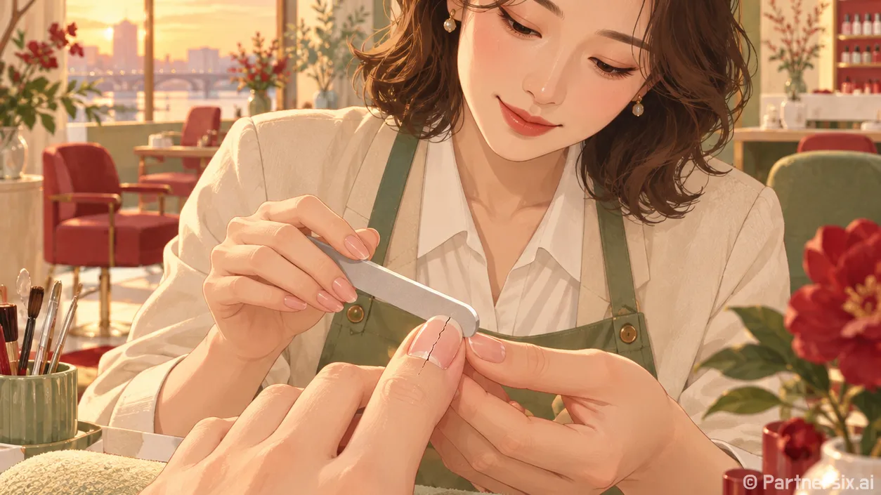 손톱 갈라짐 보수한…