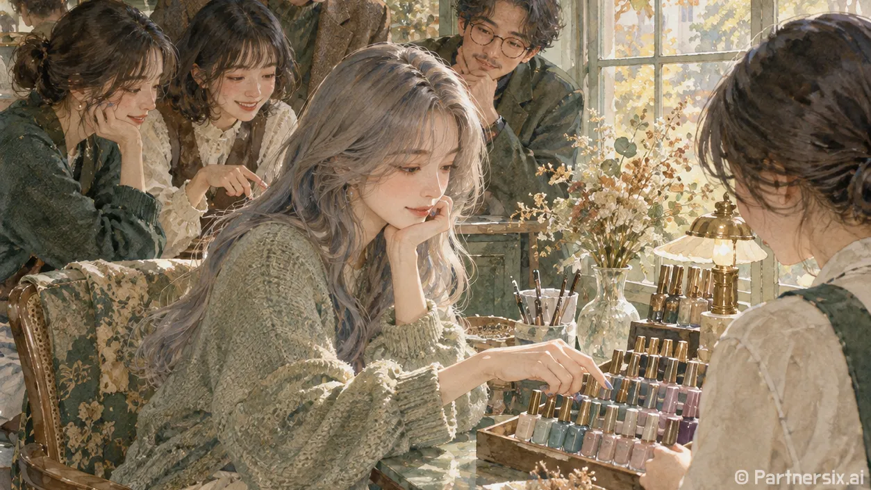 애쉬 염색한 손님 손끝을 보며 알게 된 색의 차이