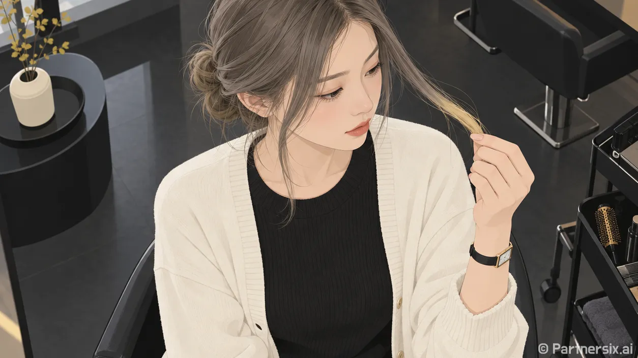 애쉬 염색 물빠짐을 겪은 손님의 한마디