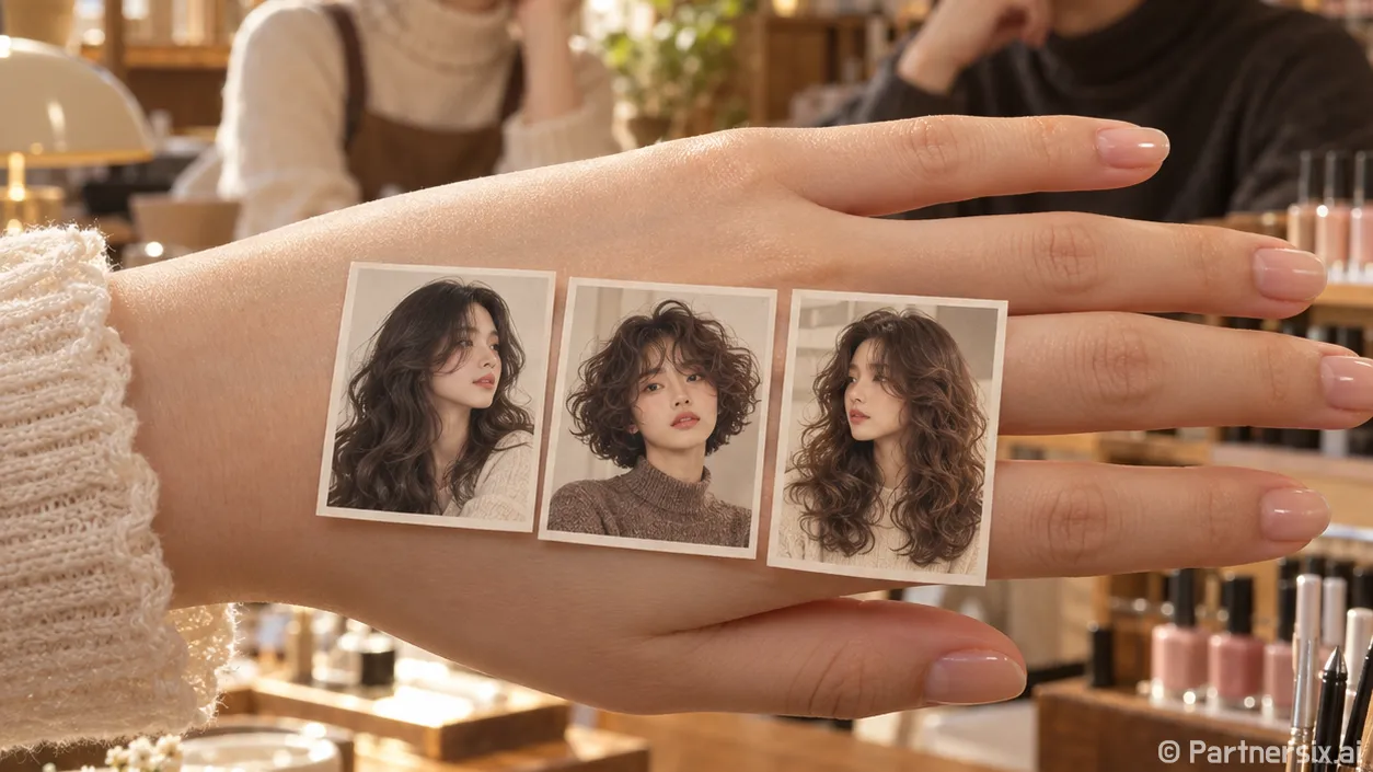 여자 펌 종류를 묻던 손님이 사진을 바꾼 이유