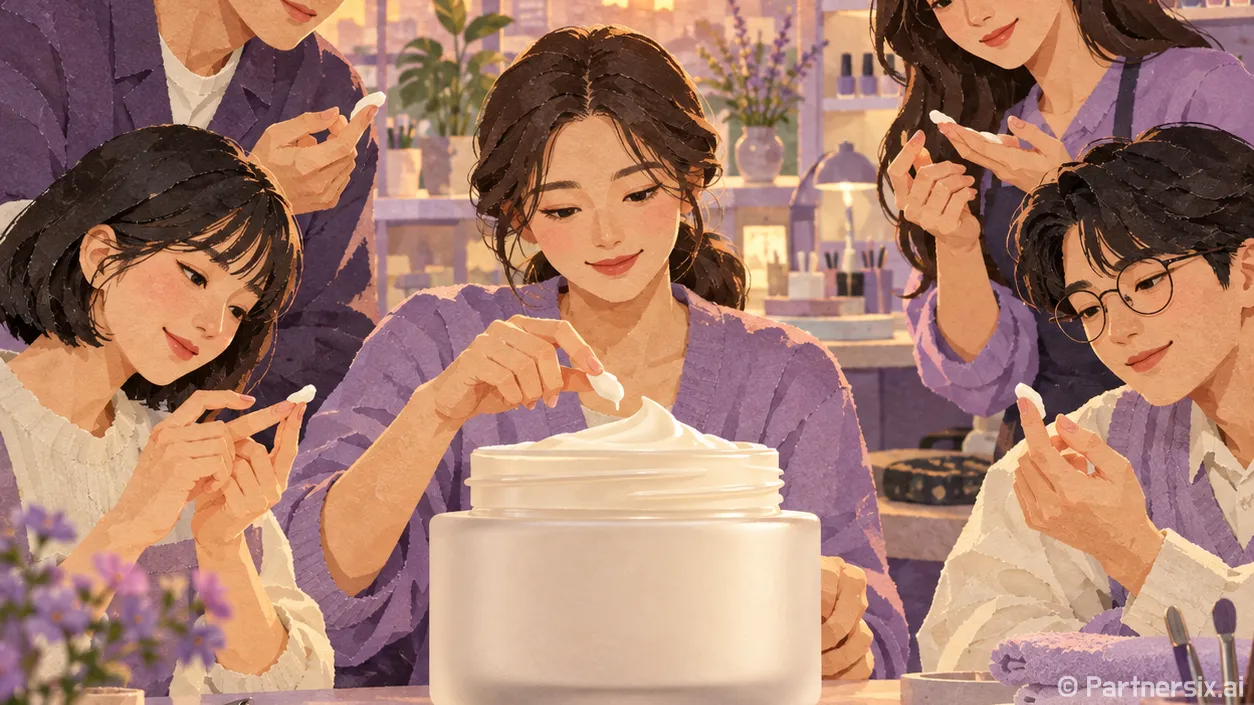 츠카비오 레티놀 크림을 손끝에 발라도 될까 싶었다