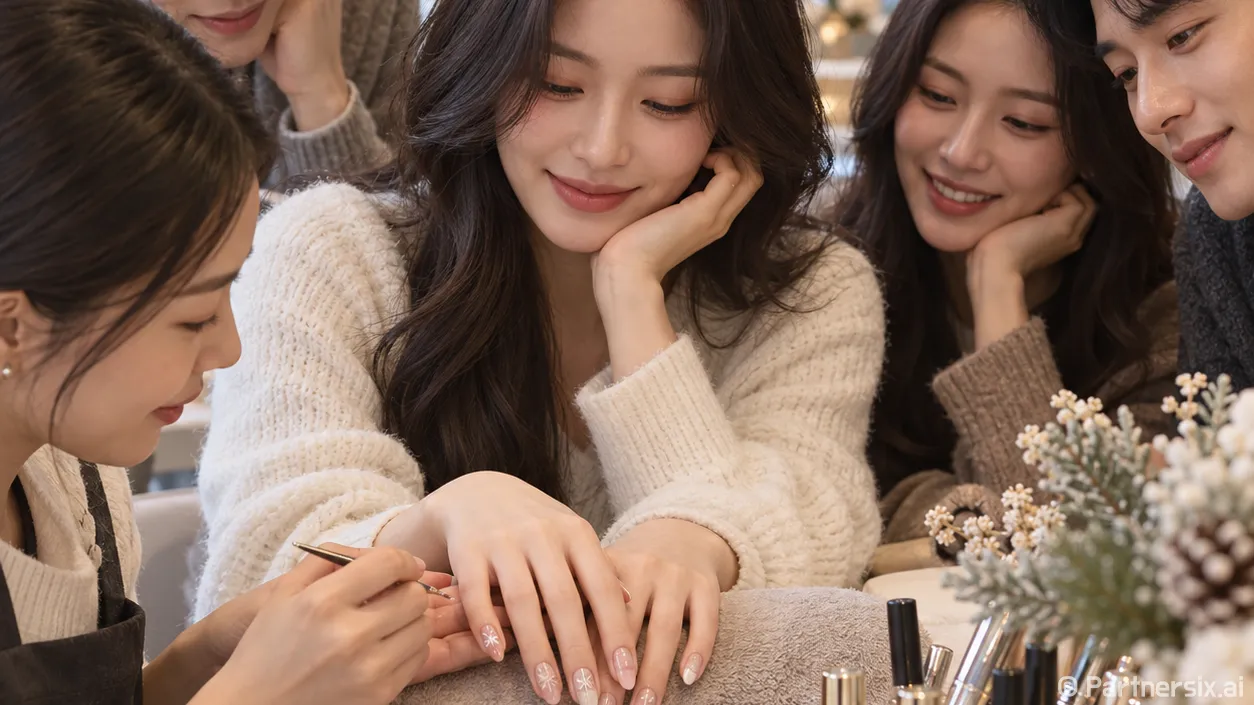 겨울 네일아트 디자인을 바꿨더니 손이 편해졌다
