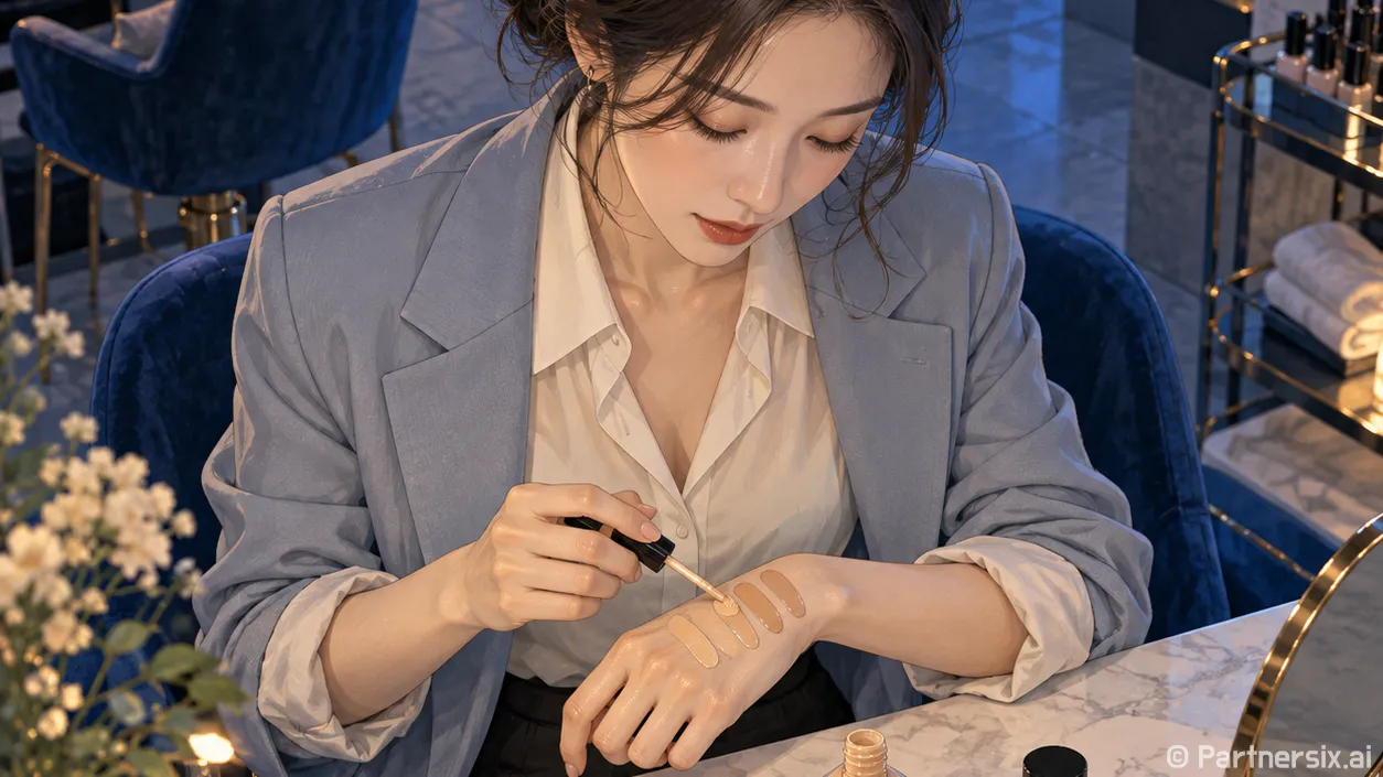 샤넬 파운데이션 색상 손등에 발랐다가 바꾼 이유