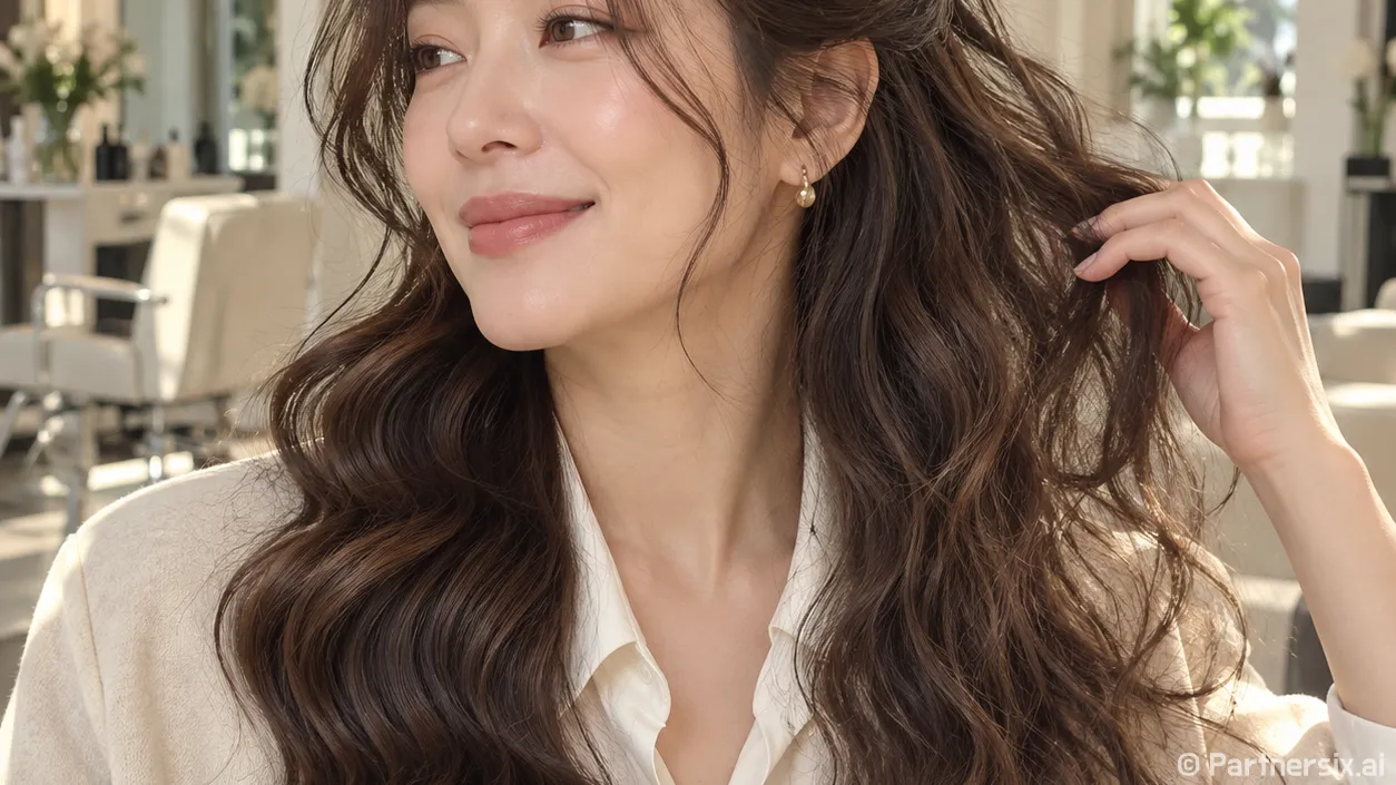 여성 펌 종류를 골라보니 손질 시간이 달랐다