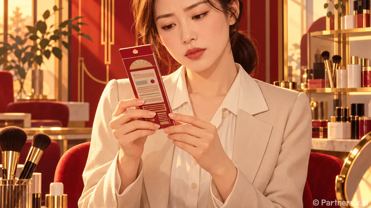 눈썹염색약 골라달라는 손님에게 먼저 말한 것